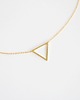 złote naszyjniki 16k Gold Plated Triangle Necklace 7