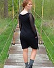 sukienki mini damskie Sukienka czarna bawełniana elegancka 4