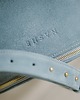 saszetka nerka Beani bag maxi - skórzana nerka - zamszowa - jasny niebieski 2