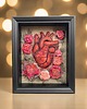 obrazy Obraz malowany i haftowany serce anatomiczne i róże 3D. 5