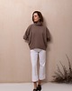 swetry damskie  Golf merino&cashmere beż taupe 1