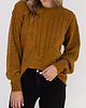 swetry damskie  Sweter w sportowym stylu - SWE322 miodowy MKM 3