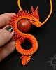 wisiory Cavrenos II, wisior ze smokiem, beading 3