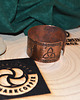 bransoletki - inne Bransoleta handmade miedź grawer 6