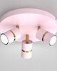 lampy do pokoju dziecka Dziewczęca lampa sufitowa różowo złota - regulowane klosze 1