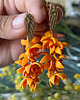 kolczyki z masy plastycznej Mahonia Golden Petals 2