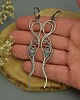 kolczyki wire wrapping Kolczyki niebieskie topaz i apatyt wire wrapping 4