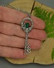 wisiory Wisiorek klucz zielony onyks wire wrapping 3