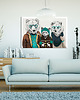 obrazy OBRAZ NA PŁÓTNIE -  120x80cm MIŚKI 3