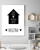 plakaty Plakat z napisami dom rodzina prezent imiona 2