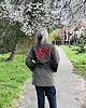 płaszcze damskie Płaszcz wełniany zdobiony wełną czesankową w kwietny wzór. 3
