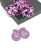 kolczyki soutache Fioletowe kolczyki sutasz 2