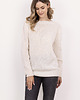 swetry damskie  Sweter z cekinami - SWE338 ecru MKM 1