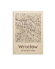 obrazy Drewniany obraz WROCŁAW Plan miasta z ulicami 1