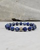 biżuteria męska Lapis Lazuli , Stal grawerowana ekskluzywna bransoletka 2