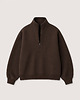 bluza bez kaptura damska Bluza soft lounge chocolate 1