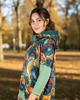 bluza z kapturem damska Bluza oversize Guna z witrażowym wzorem koni, rozmiar M 2