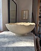 talerze, miski Ceramiczna Rustykalna Misa Handmade XXL na  Owoce Beżowa Surowa 2