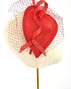 fascynatory LOLA red toczek z sinamay i woalki 4