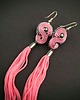 kolczyki chwosty Maike pink/gray L - kolczyki z chwostami 2