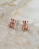 kolczyki pozłacane Kolczyki TEDDIES -różowe złoto 18K 1