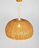 lampy wiszące Lampa wiklinowa, lata 70 4