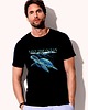 t-shirty męskie Koszulka organiczna z nadrukiem Save the ocean 1