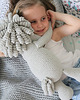 misie i maskotki Jasnoszary handmade jednorożec w rozmiarze XL 1