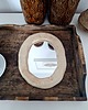 Ozdoby na ścianę Lustro boho w ceramicznej ramce 1