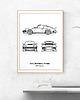 plakaty Plakat Legendy Motoryzacji - Porsche 911 Turbo 1