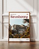 plakaty Minimalistyczny plakat Strasburg Francja 1