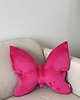 poduszki z grafiką Poduszka Dekoracyjna Motyl Minky Plusz Fuksja 2