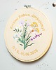 Ślub - inne Podziękowania, Indywidualna dedykacja, haft w tamborku 23 cm 5