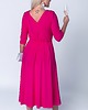 sukienki midi damskie Dwustronna sukienka w kolorze magenta 1