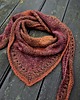 szale damskie Suszone pomidory / chusta z jedwabiem 4