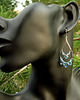 kolczyki szklane Kolczyki kryształ Swarovski Millennium in Aquamarine 1