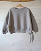 bluzy dla dziewczynki Bluza Oversize SZARY KRÓLIK Z USZAMI 2