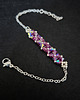 bransoletki ze szkła Crystal Square Amethyst - Delikatna bransoletka z kryształów Preciosa 3