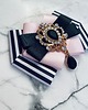 broszki Brosza  z czarną ozdobą w stylu glamour  NEW 4