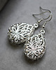kolczyki wire wrapping Srebrne kolczyki vintage  1