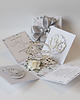 kartki scrapbooking 25 rocznica ślubu, srebrne gody, exploding box, kartka 3d 2