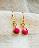 kolczyki z kamieniami Kolczyki z koralem, czerwone kolczyki 1