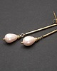 kolczyki pozłacane Kolczyki pozłacane Alloys Collection - Stick /light rose pearls/ 3