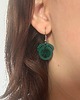 kolczyki soutache Kolczyki sutasz butelkowa zieleń 1