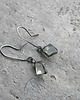 kolczyki wire wrapping Surowe zielone  fluoryty     - kolczyki 3