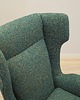 fotele Fotel zielony, włoski design, lata 70, produkcja: Włochy 6