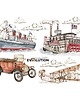 naklejki ścienne do pokoju dziecka Zestaw Vintage / Industrial Evolution 1