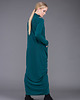 sukienki midi damskie Emerald front knot dressi 3