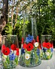 szklanki i kieliszki Karafka i szkalnki (4szt) ręcznie malowane Kwiaty polne 2