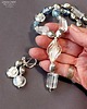 Biżuteria ślubna Komplet ślubny z kryształu górskiego i szkła weneckiego unikat handmade 2